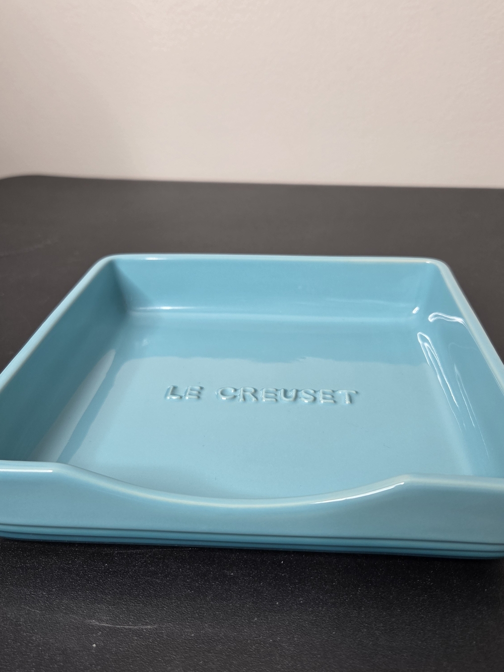 Le Creuset Napkin Holderbin Retired Color Caribbean Blue